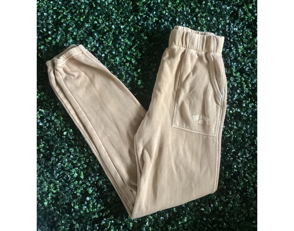 BillaBong Woman's Size XS Tan Joggers Sweat Pants- Pre-Owned